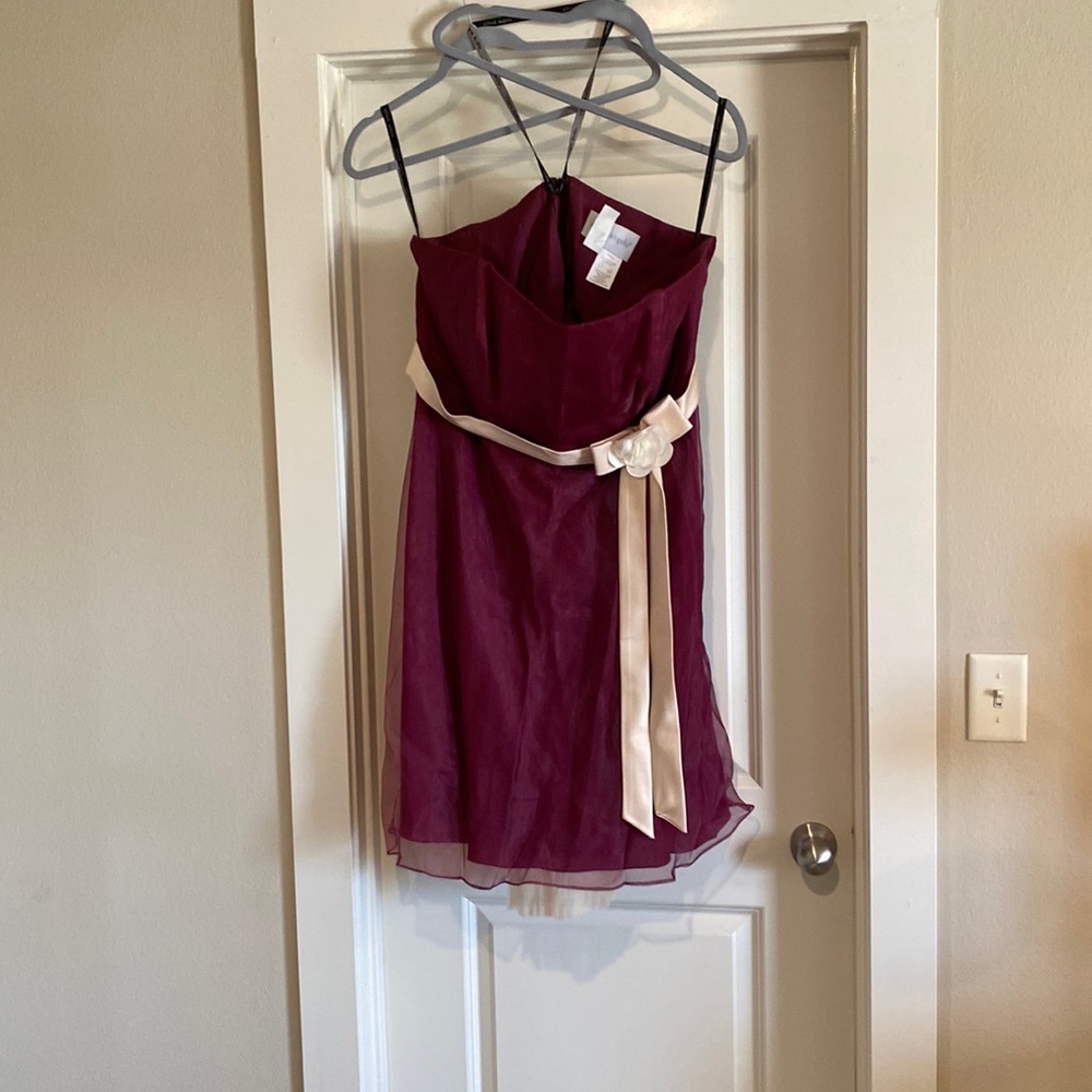 Alfred Angelo bridesmaid dress in Plum